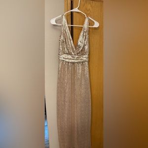 Champagne sequin dress